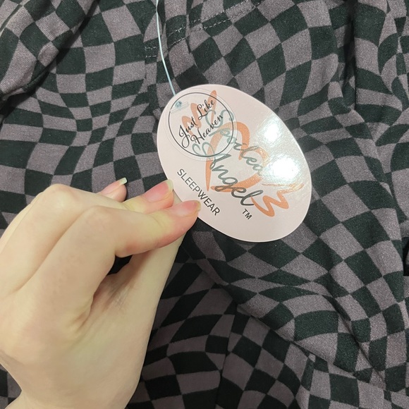 FASHION NOVA checkered pj romper onesie - Picture 5 of 5